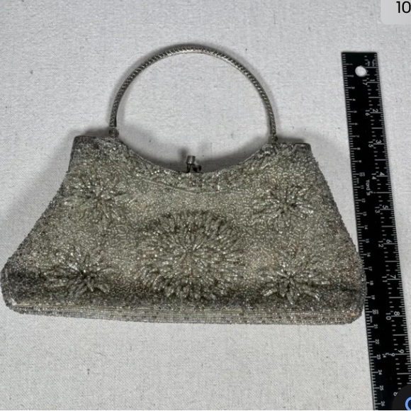 Vintage Stephen Chu Beaded Visit Sweater Factory Beaded Purse - Picture 10 of 13